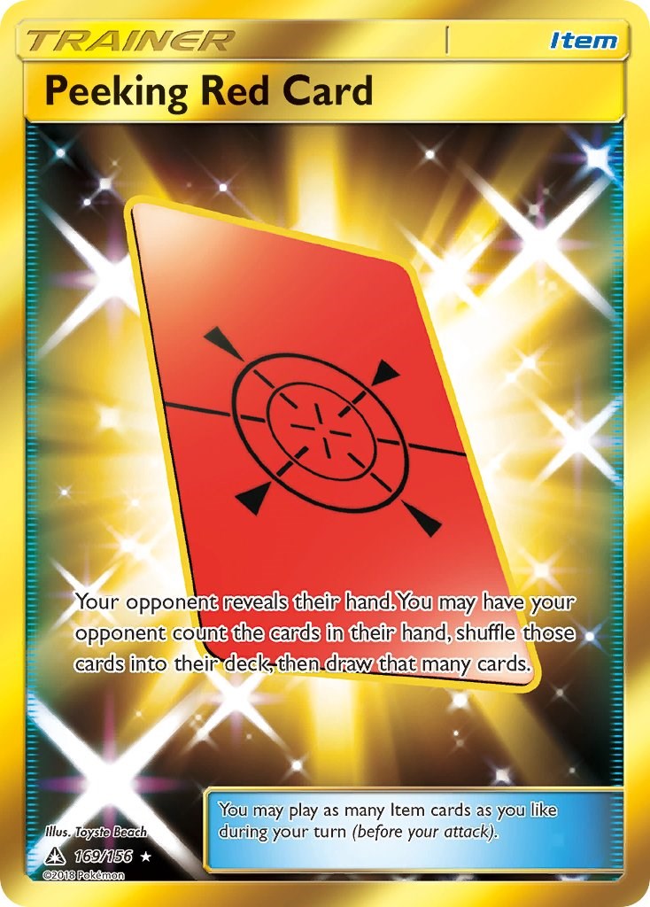 Peeking Red Card Secret Rare [SM05 - 169/156]