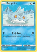 Bergmite 029  - Reverse Holofoil SM  Forbidden Light - Common