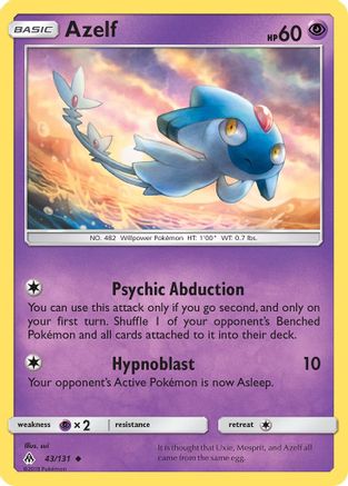 Azelf 043/131 SM  Forbidden Light - Uncommon