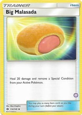 Big Malasada (27) 114  SM Trainer Kit Alolan Sandslash & Alolan Ninetales - Uncommon