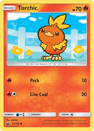 Torchic (26) 026/168  SM  Celestial Storm - Common