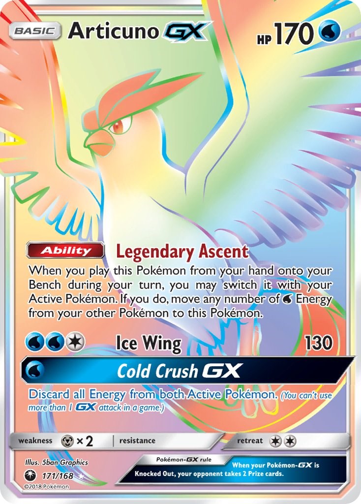 Articuno GX (Secret) [CES - 171/168]