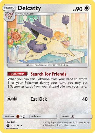 Delcatty 121  - Holofoil SM  Celestial Storm - Holo Rare