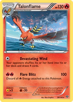 Talonflame - 28/146 (Cosmos Holo) [BLE - 028/146]