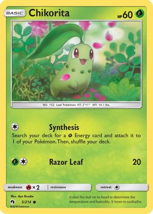 Chikorita (5) 005/214  SM  Lost Thunder - Common