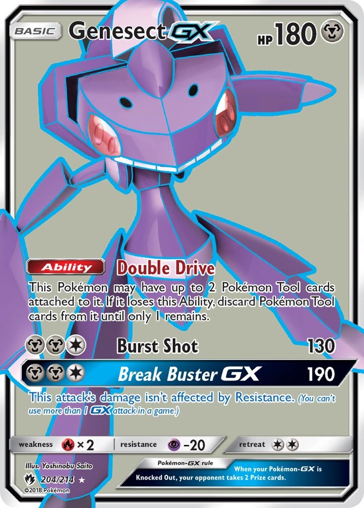 Genesect GX (Full Art) [SM8 - 204]