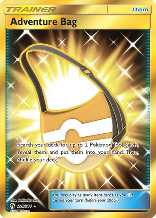 Adventure Bag (Secret) 228  - Holofoil SM  Lost Thunder - Secret Rare