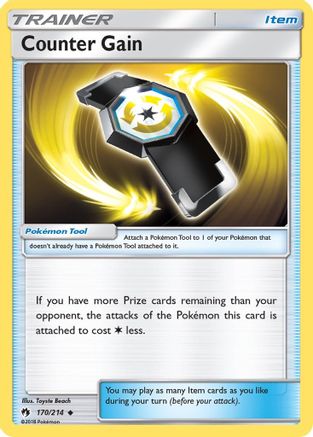 Counter Gain 170/214  - Reverse Holofoil SM  Lost Thunder - Uncommon