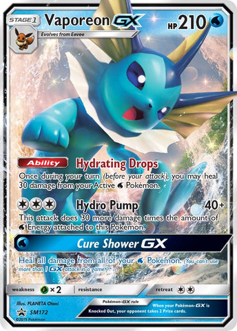 Vaporeon GX - SM172 [SMP - SM172]