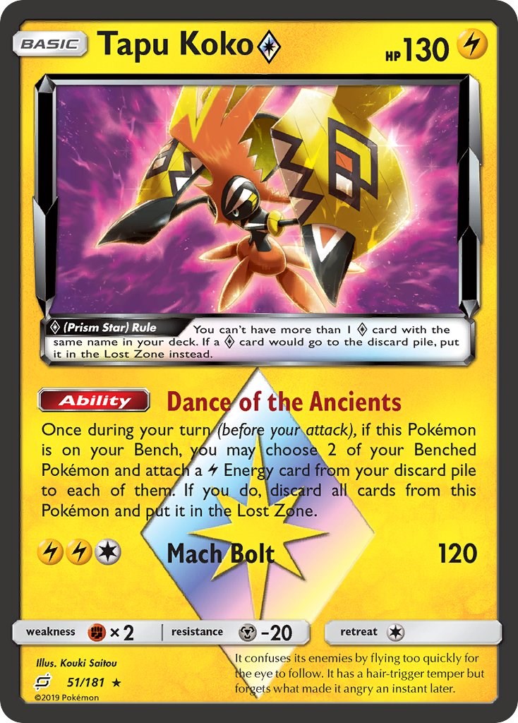 Tapu Koko Prism Star [SM9 - 51/181]