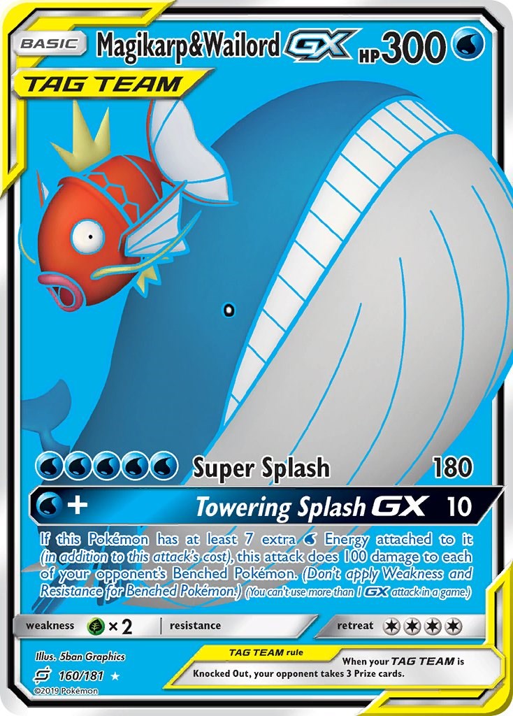 Magikarp & Wailord GX (Full Art) [SM9 - 160/181]