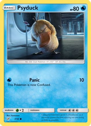 Psyduck (Holo Common) 007/18  - Holofoil Detective Pikachu - Common