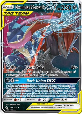 Greninja & Zoroark GX [SM10 - 107/214]