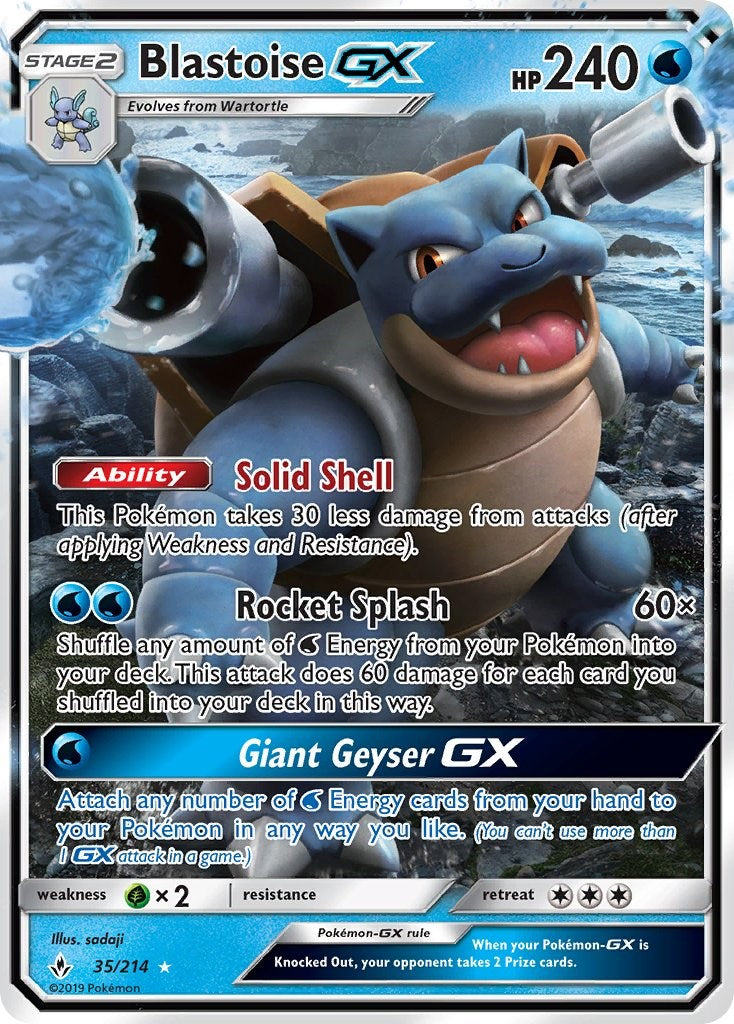 Blastoise GX [SM10 - 35/214]