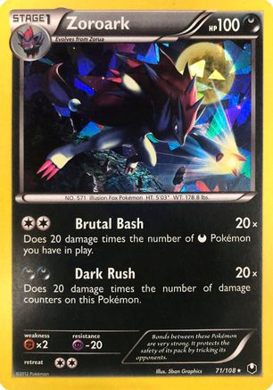 Zoroark 071/108  - Holofoil Deck Exclusives - Holo Rare
