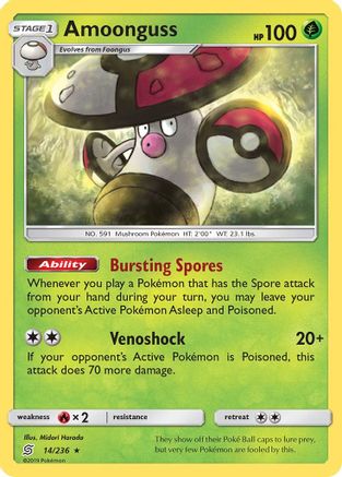 Amoonguss 014  SM  Unified Minds - Rare