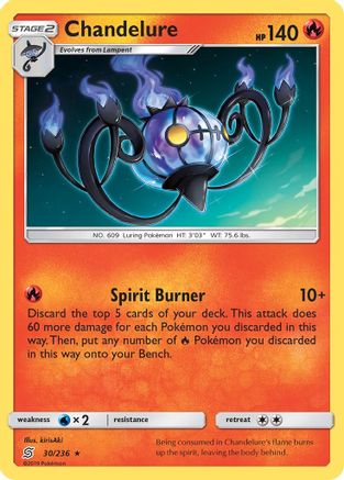 Chandelure 030/236 SM  Unified Minds - Holo Rare