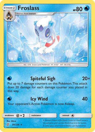 Froslass 038/236  - Holofoil SM  Unified Minds - Holo Rare