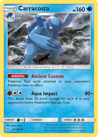 Carracosta 045/236 SM  Unified Minds - Uncommon