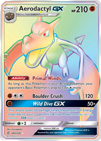 Aerodactyl GX (Secret) [SM11 - 244/236]