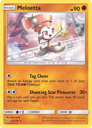 Meloetta 123/236  SM  Unified Minds - Rare