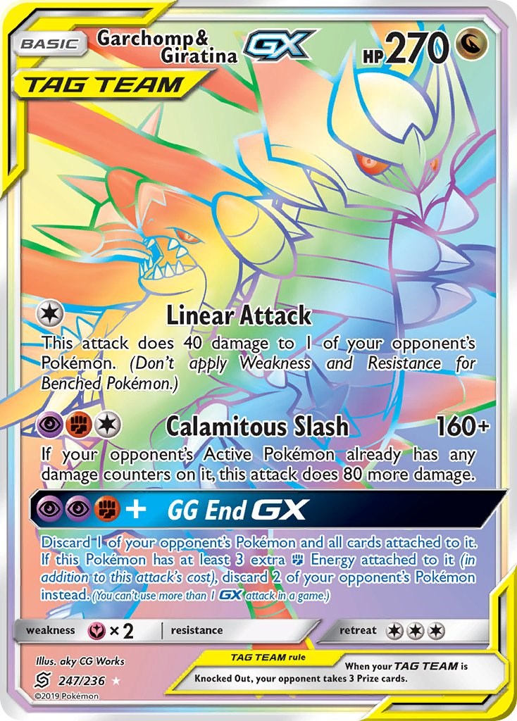Garchomp & Giratina GX (Secret) [SM11 - 247/236]