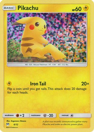 Pikachu 006/12  - Holofoil McDonalds Promos 2019 - Promo