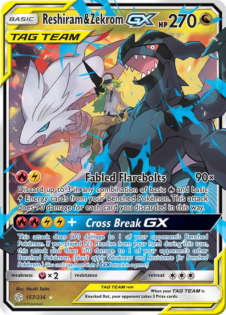 Reshiram & Zekrom GX [SM12 - 157/236]