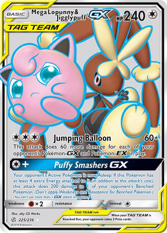 Mega Lopunny & Jigglypuff GX (Full Art) [SM12 - 225/236]