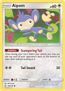 Aipom 169  - Reverse Holofoil SM  Cosmic Eclipse - Common