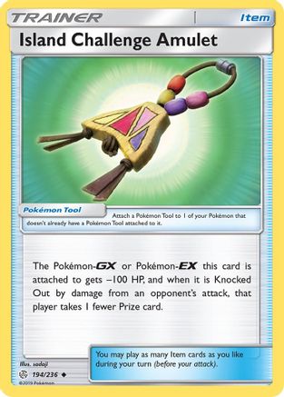 Island Challenge Amulet 194/236  SM  Cosmic Eclipse - Uncommon