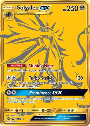 Solgaleo GX SM104a  - Holofoil SM Promos - Promo