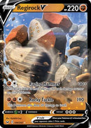 Regirock V 104/202  - Holofoil SWSH01 Sword & Shield Base Set - Ultra Rare