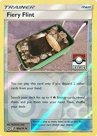 Fiery Flint 60a/70  - Reverse Holofoil League & Championship Cards - Promo