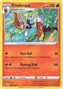 Cinderace (035) 035/202  - Holofoil SWSH01 Sword & Shield Base Set - Holo Rare