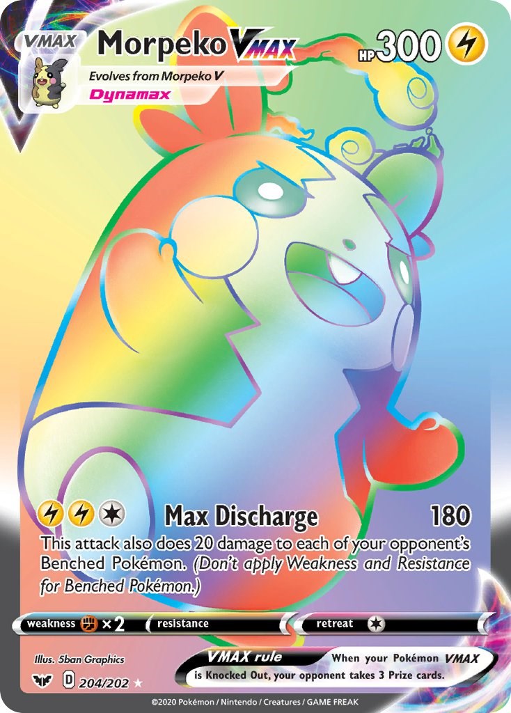 Morpeko VMAX (Secret) [SWSH01 - 204/202]