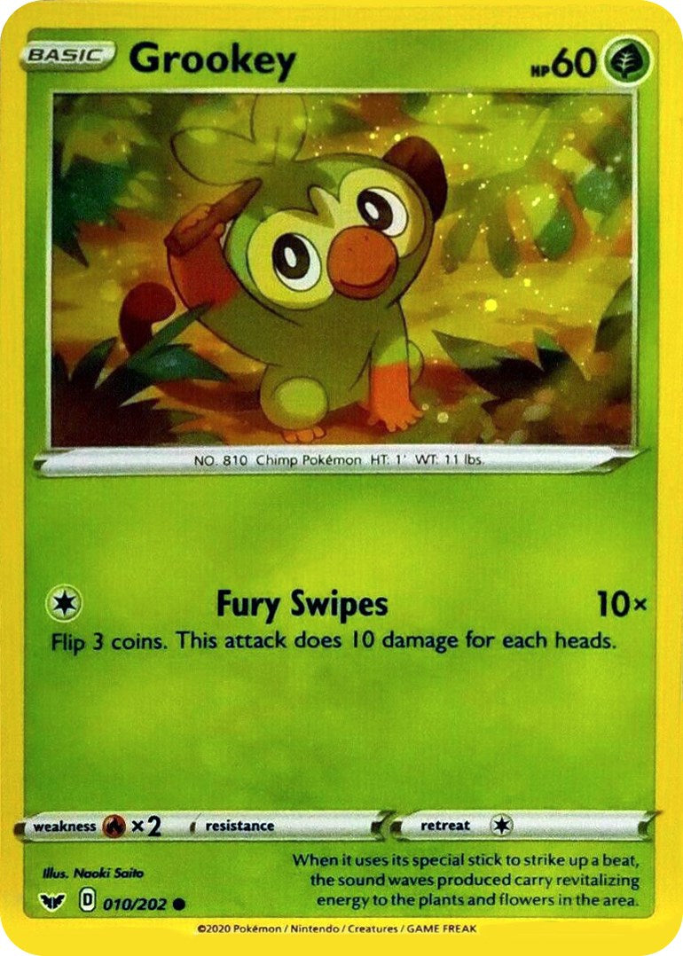 Grookey - 010/202 (Cosmos Holo) [BLE - 010/202]