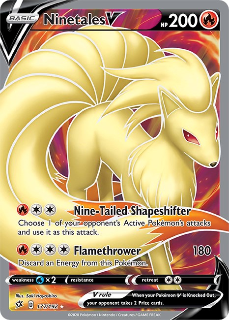 Ninetales V Full Art [SWSH02 - 177/192]