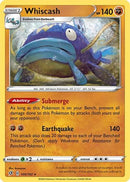 Whiscash 100/192  - Reverse Holofoil SWSH02 Rebel Clash - Rare