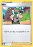 Milo 161/192  - Reverse Holofoil SWSH02 Rebel Clash - Uncommon
