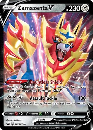 Zamazenta V SWSH019  - Holofoil SWSH Sword & Shield Promo Cards - Promo