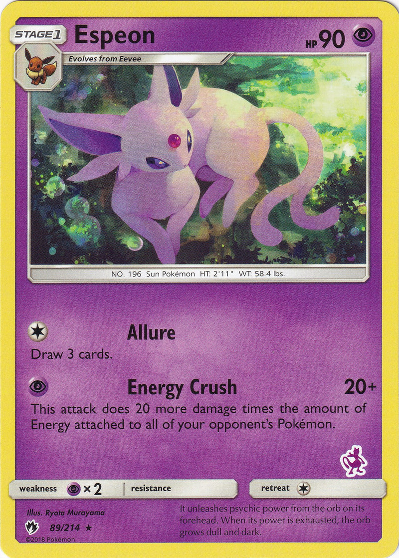 Espeon - 89/214 (Mewtwo Stamped) [BTA - 089/214]