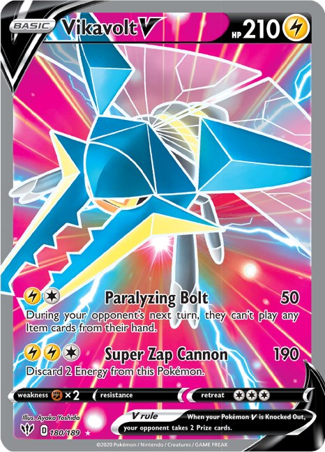 Vikavolt V (Full Art) [SWSH03 - 180/189]