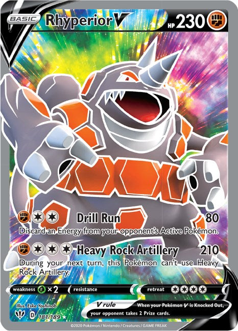 Rhyperior V Full Art [SWSH03 - 181/189]