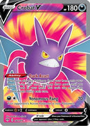 Crobat V (Full Art) 182/189  - Holofoil SWSH03 Darkness Ablaze - Ultra Rare