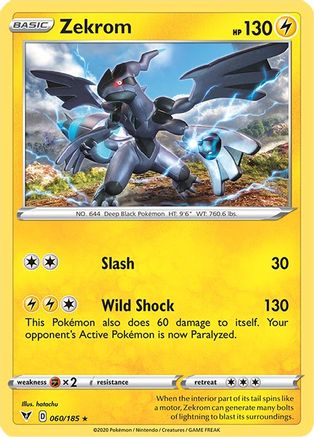 Zekrom 060/185  - Holofoil SWSH04 Vivid Voltage - Holo Rare