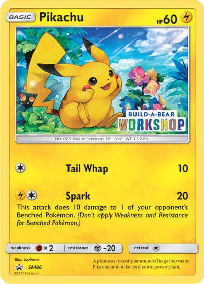 Pikachu - SM86 (Build-A-Bear Workshop Exclusive)