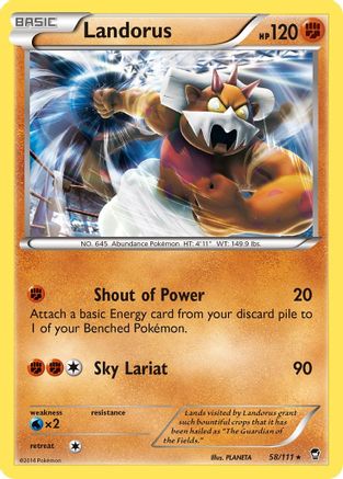 Landorus 058/111  Deck Exclusives - Rare