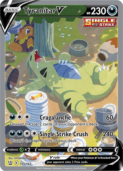 Tyranitar V (Alternate Full Art) [SWSH05 - 155/163]