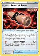 Single Strike Scroll of Scorn 133/163  SWSH05 Battle Styles - Uncommon